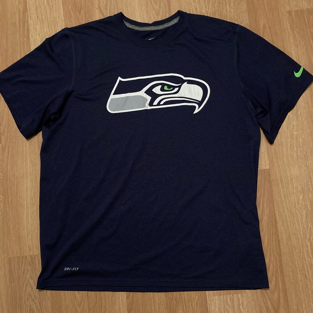 Short Sleeve Seahawks Shirt by Nike